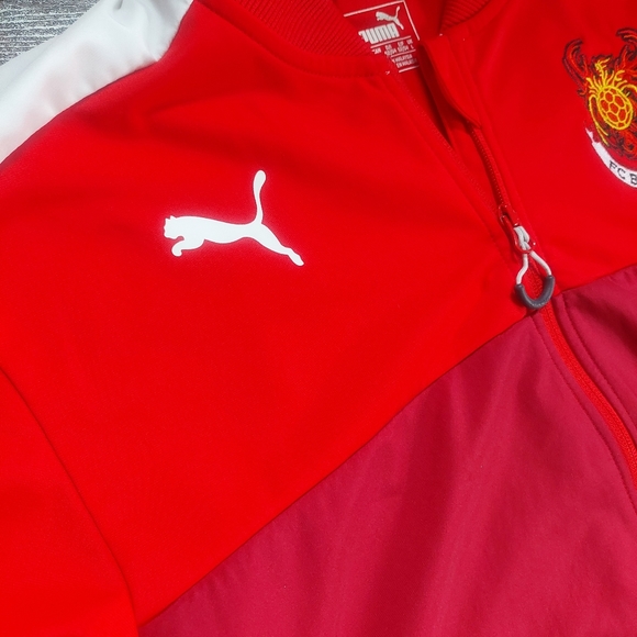 Puma FC Blazers Oshea Soccer Training Jacket Red Size Large - Picture 4 of 9